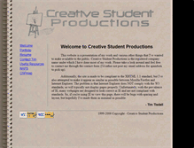 Tablet Screenshot of creativestudent.com